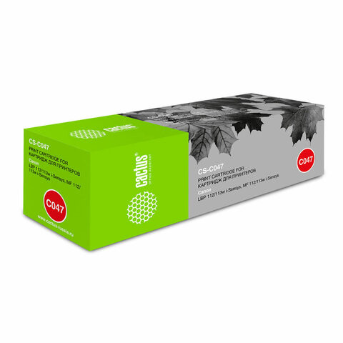 Картридж лазерный CACTUS (CS-C047) для Canon LBP112/LBP113W, ресурс 1600 страниц по низкой цене оптом 