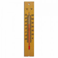 Термометр комнатный, "ДЕРЕВЯННЫЙ", диапазон: от 0 до +50°C, ПТЗ, ТБ-206