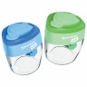 Точилки BRAUBERG KIDS "MAXI", 2 ШТУКИ, 2 отверстия, с большим контейнером, трехгранный корпус, цвета ассорти, блистер, 271947 по низкой цене оптом 