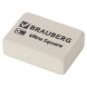 Ластик BRAUBERG "Ultra Square", 26х18х8 мм, белый, натуральный каучук, 228707 по низкой цене оптом Краснодар, Москва, Уфа, Казань, Барнаул, Владивосток, Хабаровск, Сахалин, Красноярск, Екатеренбург, 