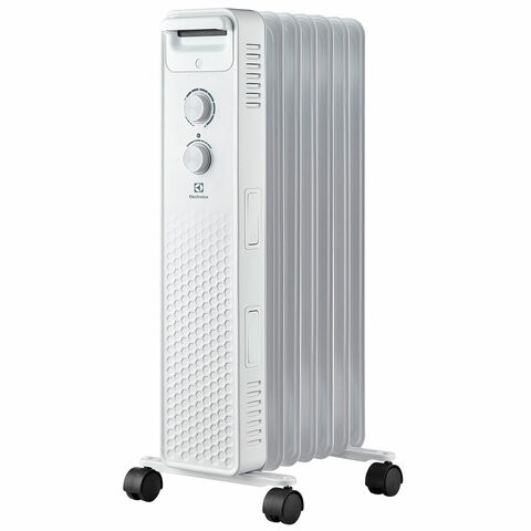 Обогреватель масляный ELECTROLUX EOH/BE-07ZW, 1500 Вт, 7 секций, белый, НС-1639043 по низкой цене оптом 