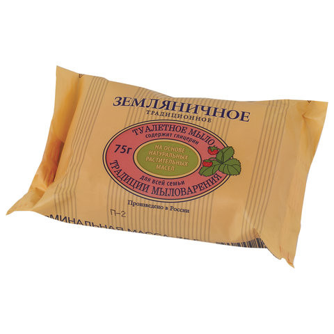 Мыло туалетное 75 г, "Земляничное" (ЭФКО), О646 по низкой цене оптом  Мыло туалетное 75 г, "Земляничное" (ЭФКО), О646 по низкой цене оптом