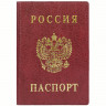 Обложка для паспорта с гербом, ПВХ, бордовая, ДПС, 2203.В-103 по низкой цене оптом 