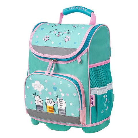 Ранец ЮНЛАНДИЯ "WISE" для начальной школы, Soft paws, 37х29х15 см, 229946 по низкой цене оптом Краснодар, Москва, Уфа, Казань, Барнаул, Владивосток, Хабаровск, Сахалин, Красноярск, Екатеренбург, 