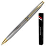Ручка подарочная шариковая BRAUBERG "De Luxe Silver", корпус серебристый, узел 1 мм, линия письма 0,7 мм, синяя, 141414 по низкой цене оптом 