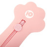 Пенал-косметичка ЮНЛАНДИЯ на молнии, силикон, "Paw Pink", розовый, 20х7 см, 270057 по низкой цене оптом 