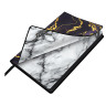 Ежедневник датированный 2026 А5 138x213мм BRAUBERG Vista, под кожу гибкий, Black marble, 117445 по низкой цене оптом Ежедневник датированный 2026 А5 138x213мм BRAUBERG Vista, под кожу гибкий, Black marble, 117445 по низкой цене оптом