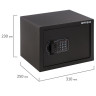 Сейф мебельный BRABIX "SF-230EL", 230х310х250 мм, электронный замок, черный, 291147, S103BR211614 по низкой цене оптом 