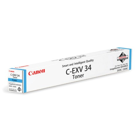 Тонер CANON (C-EXV34C) iR C9060/C9065/C9070, голубой, оригинальный, ресурс 16000 страниц, 3783B002 по низкой цене оптом Краснодар, Москва, Уфа, Казань, Барнаул, Владивосток, Хабаровск, Сахалин, Красноярск, Екатеренбург, 