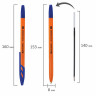 Ручки шариковые BRAUBERG "ULTRA ORANGE", СИНИЕ, НАБОР 10 штук, корпус оранжевый, узел 0,7 мм, 143571 по низкой цене оптом Краснодар, Москва, Уфа, Казань, Барнаул, Владивосток, Хабаровск, Сахалин, Красноярск, Екатеренбург, 