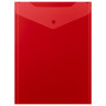 Папка-конверт с кнопкой прозрачная А4 BRAUBERG UNIVERSAL, вертикальная, красная, 0,15 мм, 273077 по низкой цене оптом 