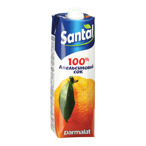 Сок SANTAL (Сантал), апельсиновый, 1 л, для детского питания, тетра-пак, 547714 по низкой цене оптом Краснодар, Москва, Уфа, Казань, Барнаул, Владивосток, Хабаровск, Сахалин, Красноярск, Екатеренбург, 