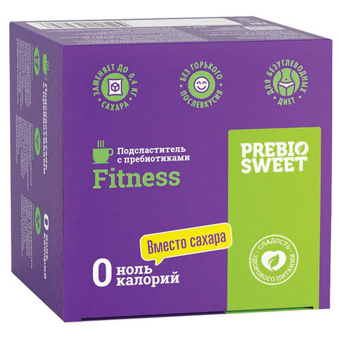 Сахарозаменитель в стиках, порционный, 80 саше по 0,5 г, PREBIOSWEET "Fitness", эритрит, 0501FT0040FH по низкой цене оптом 