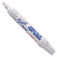 Маркер лаковый Markal Jumbo Feltip Paint, скошенный наконечник, от -46 до +66°C, 7.9 мм Белый
