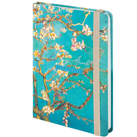 Ежедневник недатированный с резинкой А5 (145х203 мм), BRAUBERG, твердый, фольга, 128 л., "Almond", 114568 по низкой цене оптом Ежедневник недатированный с резинкой А5 (145х203 мм), BRAUBERG, твердый, фольга, 128 л., "Almond", 114568 по низкой цене оптом