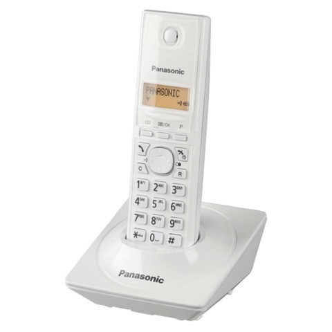 Радиотелефон PANASONIC KX-TG1711RUW, память на 50 номеров, АОН, повтор, часы /будильник (радиус 10-100 м), цвет белый по низкой цене оптом 
