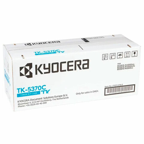 Тонер-картридж KYOCERA (TK-5370C) ECOSYS PA3500cx/MA3500cix/MA3500cifx, голубой, ориг, 1T02YJCNL0 по низкой цене оптом 