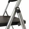Стулья складные BRABIX "Golf Lite CF-017", КОМПЛЕКТ 4шт., серебристый каркас, пластик, чёрный, 533034 по низкой цене оптом 