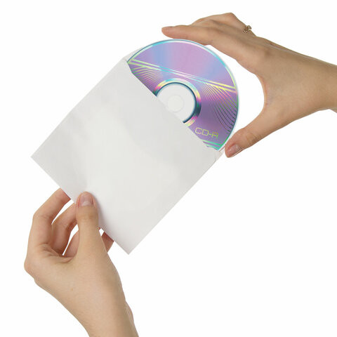 Конверты для CD/DVD (125х125 мм) с окном, бумажные, клей декстрин, КОМПЛЕКТ 25 шт., BRAUBERG, 123599 по низкой цене оптом Краснодар, Москва, Уфа, Казань, Барнаул, Владивосток, Хабаровск, Сахалин, Красноярск, Екатеренбург, 