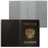 Обложка для паспорта с гербом, ПВХ, черная, ДПС, 2203.В-107 по низкой цене оптом 