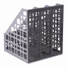 Лоток вертикальный для бумаг BRAUBERG "MAXI Plus", 240 мм, 3 отделения, сетчатый, сборный, серый, 237014 по низкой цене оптом 