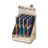 Ручка шариковая BRUNO VISCONTI MONACO PEARL, СИНЯЯ, темно-синий корпус, линия 0,4мм,, 20-0125/84 по низкой цене оптом 
