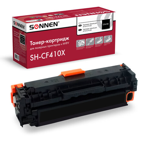 Картридж лазерный SONNEN (SH-CF410X) для HP LJ Pro M477/M452 ВЫСШЕЕ КАЧЕСТВО, черный, 6500 страниц, 363946 по низкой цене оптом Краснодар, Москва, Уфа, Казань, Барнаул, Владивосток, Хабаровск, Сахалин, Красноярск, Екатеренбург, 