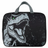 Папка на молнии с ручками BRAUBERG А4, 1 отделение, полиэстер, 80 мм, Scary dino, 273308 по низкой цене оптом 