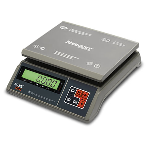 Весы фасовочные MERCURY M-ER 326AFU-6.01, LCD (0,02-6 кг), дискретность 2 г, платформа 255x205 мм, 326AFU-6.01 LCD по низкой цене оптом 