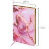 Ежедневник датированный 2026 А5 138x213мм BRAUBERG Vista, под кожу гибкий, Pink marble, 117446 по низкой цене оптом 