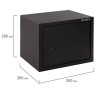 Сейф мебельный BRABIX "SF-280KL", 280х350х300 мм, ключевой замок, черный, 291148, S103BR212314 по низкой цене оптом 