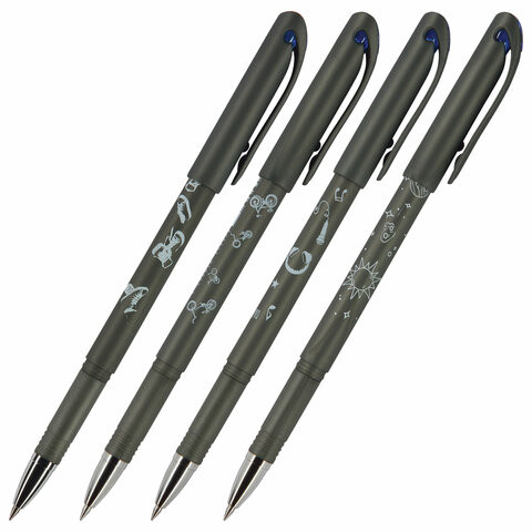 Ручка стираемая гелевая BRUNO VISCONTI Boys, СИНЯЯ, узел 0,5 мм, линия письма 0,3 мм, 20-0234 по низкой цене оптом 