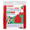 Фартук с нарукавниками для уроков труда ПИФАГОР, 3 кармана, стандартный размер, 44x55 см, красный, 273753 по низкой цене оптом 