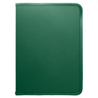 Папка объемная на молнии пластиковая на 4 кольцах, 35 мм, А4, BRAUBERG PIXEL,темно-зеленая, 0,7 мм, 273079