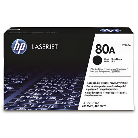 Картридж лазерный HP (CF280A) LaserJet Pro M401/M425, черный, ориг., ресурс 2700 стр. по низкой цене оптом 