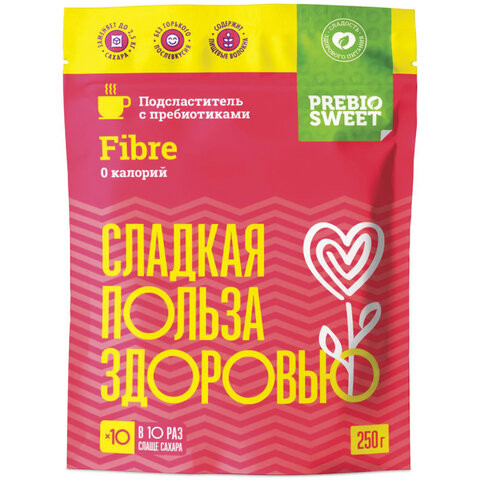 Сахарозаменитель PREBIOSWEET "Fibre" (Пребиосвит Файбер), 250 г, эритрит, ПРАВИЛЬНОЕ ПИТАНИЕ, 0501FB0250FH по низкой цене оптом Краснодар, Москва, Уфа, Казань, Барнаул, Владивосток, Хабаровск, Сахалин, Красноярск, Екатеренбург, 