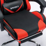 Кресло компьютерное BRABIX "Dexter GM-135", подножка, две подушки, экокожа, черное/красное, 532799 по низкой цене оптом 
