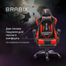 Кресло компьютерное BRABIX "Dexter GM-135", подножка, две подушки, экокожа, черное/красное, 532799 по низкой цене оптом 