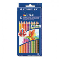 Карандаши цветные STAEDTLER (Германия) "Noris",12 цветов, трехгранные, заточенные, европодвес, 127 NC12, 187 C12