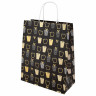 Пакет подарочный НАБОР 4 штуки новогодний 26x32x13 см, "Kraft Large", ЗОЛОТАЯ СКАЗКА, 592133 по низкой цене оптом 