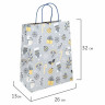 Пакет подарочный НАБОР 4 штуки новогодний 26x32x13 см, "Kraft Large", ЗОЛОТАЯ СКАЗКА, 592133 по низкой цене оптом 