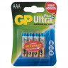 Батарейки КОМПЛЕКТ 4 шт., GP Ultra Plus, AAA (LR03, 24А), алкалиновые, мизинчиковые, блистер, 24AUP-2CR4 по низкой цене оптом 
