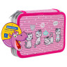 Пенал BRAUBERG, 2 отделения, ткань, 20х14 см, "Meow", 229289 по низкой цене оптом 