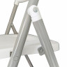 Стулья складные BRABIX "Golf Lite CF-017", КОМПЛЕКТ 4шт., серебристый каркас, пластик, белый, 533035 по низкой цене оптом 