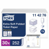Бумага туалетная TORK (Система Т3), комплект 30 шт., Premium E Soft, листовая, 252 л., 11х19 см, 2-слойная, 114276 по низкой цене оптом Краснодар, Москва, Уфа, Казань, Барнаул, Владивосток, Хабаровск, Сахалин, Красноярск, Екатеренбург, 