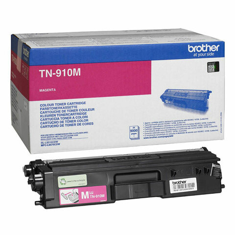 Картридж лазерный BROTHER (TN910M) HL-L9310CDW/MFC-L9570CDW, пурпурный, оригинальный, ресурс 9000 стр. по низкой цене оптом 