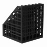 Лоток вертикальный для бумаг BRAUBERG "MAXI Plus", 240 мм, 6 отделений, сетчатый, сборный, черный, 237015 по низкой цене оптом 