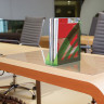 Лоток вертикальный для бумаг BRAUBERG "Office style", 245х90х285 мм, тонированный зеленый, 237284 по низкой цене оптом 