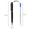 Ручка подарочная шариковая BRAUBERG "Perfect Black", корпус черный, узел 1 мм, линия письма 0,7 мм, синяя, 141416 по низкой цене оптом 