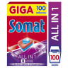 Таблетки для посудомоечных машин 100 шт. SOMAT (Сомат) "All-in-1", 2489311 по низкой цене оптом 
